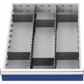 OEM Material De Subdivisi&oacute;n Del Caj&oacute;n Frontal-h.150mm 2 Longitudes / 6 Divisores Cruzados Caj&oacute;n-w.450mm