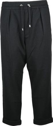 Balmain Trainingsbroeken van stof - Heren - Sweatpants - Zwart - L - Wol - Broeken
