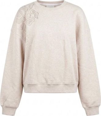 Nukus Nukus - Nena Pullover - Dames - Sweatshirts & Hoodies - Beige - Maat: S Katoen