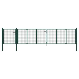 Berkfield Home Garden Gate Steel 500x75 cm Green