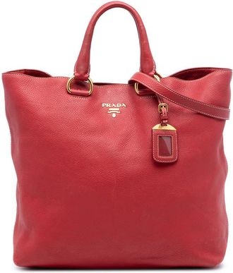 Prada Pre-owned Prada Vitello Daino Open Convertible Tote Ladies NBL2NE84YSJ9LQWH