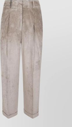 PESERICO womens trousers pleated design