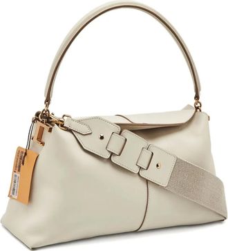 Tod's 2020s leren tas met omslag - Beige