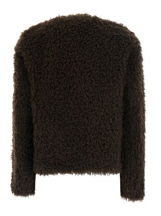 Twinset Textured Tech Fabric Cardigan - Brown