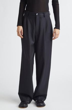 Magliano Double Pleat Wool Pants in Black at Nordstrom, Size Medium