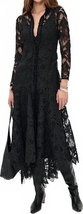 Alexis Camila Midi Dress In Black