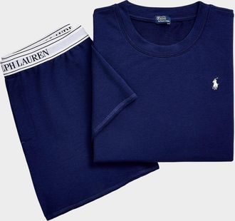 Polo Ralph Lauren Club Terry 2-Piece T-Shirt & Shorts Pajama Set