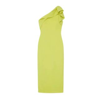 Roland Mouret Dames, Jurken, Geel, Maat: XS Zijde