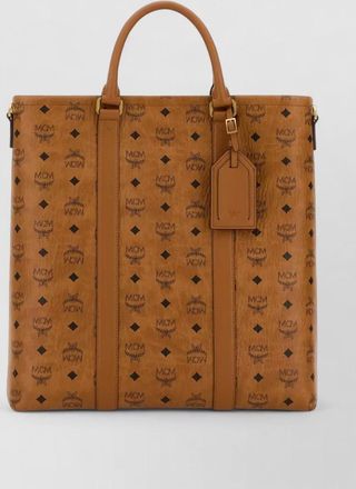MCM aren canvas shopping shoulder bag tote