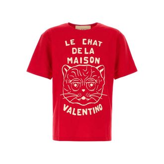 Valentino T Shirts Red