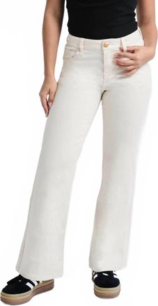 1822 Denim Slim Wide Leg Jean - Petite In White Smoke