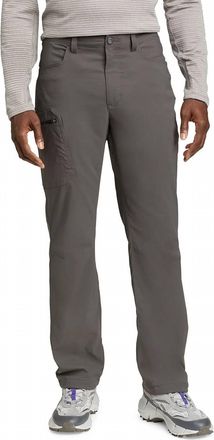 Eddie Bauer Guide Pro Lined Rainier Active Fit Casual Pants In Dark Gray