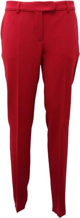 Max Mara Cherry Studio Broek - Dames - Slim Fit Broeken - Rood - M - Broeken