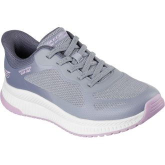 Skechers BOBS Squad 4 Staple Look Womens Grey/Multi Trainers - Size UK 7