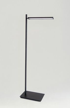 Brightech Linden 53 Matte Black Modern Pharmacy LED Floor Lamp with Adjustable Shade in Classic Black at Nordstrom