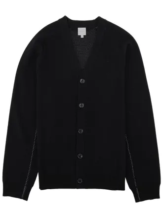 Paul Smith Deep V-Neck Cardigan In Soft Merino Wool