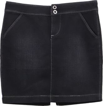 A|X Armani Exchange Mini Skirt in Black Cotton