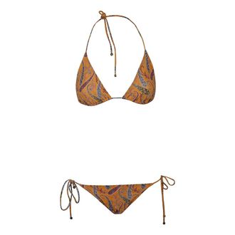 Etro Etro, Bikinis, female, Multicolor, Size: M Paisley-Print Triangle Bikini