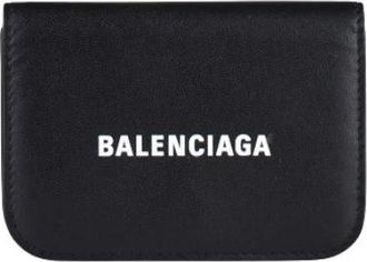 Balenciaga Cash Mini Wallet - Dames - Portefeuilles - Zwart - ONE Size - Leer - Accessoires