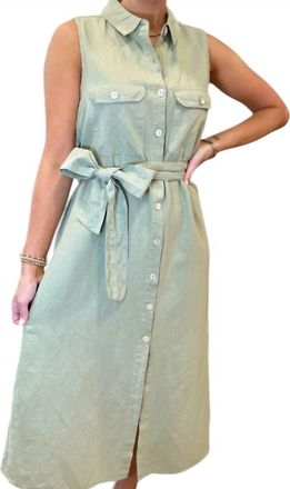 Dylan Capri Sleeveless Dress In Green