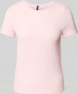 Vero Moda Regular Fit T-Shirt in Crinkle-Optik Modell ELENE in Rosa, Gr&ouml;&szlig;e XS