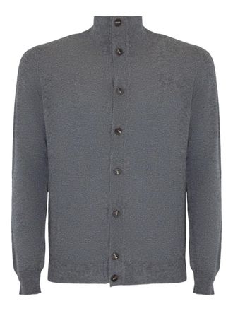 KANGRA turtleneck button cardigan - Grey