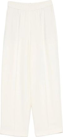 Fabiana Filippi Cady Elasticated-waistband Wide-leg Trousers