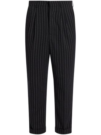 Ami tapered-leg tailored trousers - men - Virgin Wool - 38 - Black