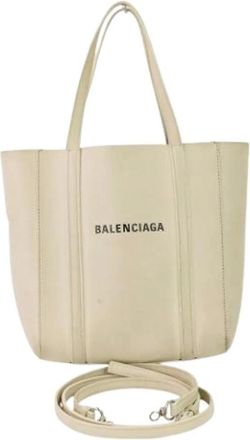 Balenciaga Pre-owned Tote Bags, female, White, Size: ONE SIZE Pre-owned Vintage Tote Bag
