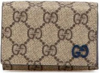 Gucci Pre-owned Wallets, female, Brown, Size: ONE SIZE Pre-owned Canvas Wallet