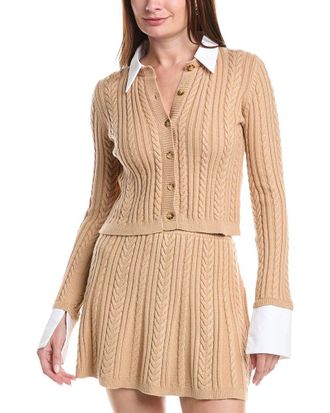 House Of Harlow Maeve Cable Knit Cardigan