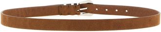 Brunello Cucinelli Metal Toe Cap Belt - brown