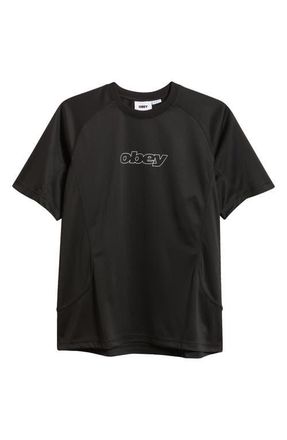 Obey Runner Active Top in Black at Nordstrom, Size Xx-Large