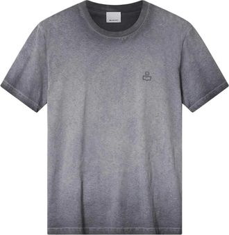 Isabel Marant Honore T-shirt - Heren - T-shirts - Zwart - S - Katoen - Tops