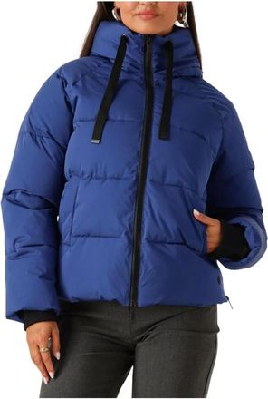 Moss Copenhagen Jassen, Dames, Blauw, M/L, Leer, Pavinaria Short Jacket