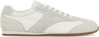 Prada Grey Two-tone Logo Sneakers