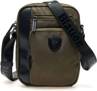 Blauer Moderne Crossbody Camera Tas Groen - Heren - Schoudertassen - Groen - ONE Size - Leer - Tassen