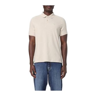 Barbour Polo Shirts, male, Beige, M, Classic Polo Shirt
