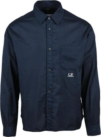 C.P. Company Midnight Blue Cotton Men Shirt