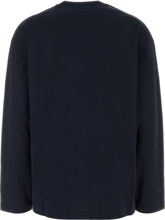 Jil Sander Womens Cotton T-Shirt Navy