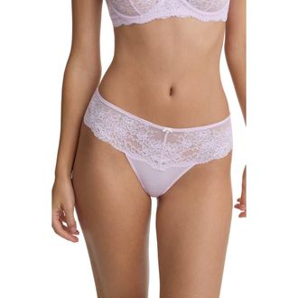 Skarlett Blue Captivate Lace Trim Bikini in Lilac Pink at Nordstrom, Size X-Large