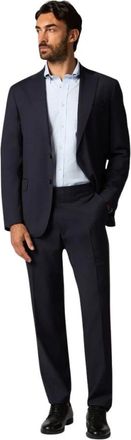 Brooks Brothers Traje de lana con dise&ntilde;o de espiga Zelander - Suits - Hombre - Azul - S