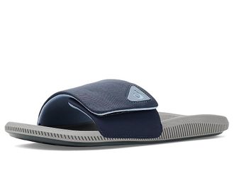 Olukai Ulele Slide Mens Slide Shoes Blue Depth/Charcoal : 13 D - Medium, Cotton/Vinyl