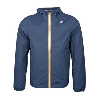 K-Way K-Way, Light Jackets, male, Blue, Size: 2XL Jack Stretch Nylon Jersey