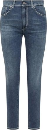 Dondup Klassieke Denim Jeans voor Dagelijks Gebruik - Dames - Slim Fit Jeans - Blauw - W27 - Denim - Jeans