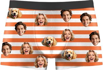 Generic Personalised Boxers For Men,Heart Boxers With Face On Personalised,Funny Boxer Briefs Mens,Personalised Gifts For Men Him Boyfriends Daddy Husband Bir