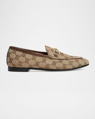 Gucci GG Canvas Flat Loafers