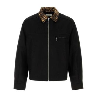 Ernest W. Baker Wollen jas - Heren - Bomber jackets - Zwart - L - Wol - Jassen