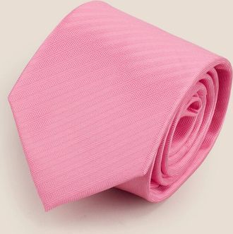 Oswin Hyde Mens Pink Self Stripe