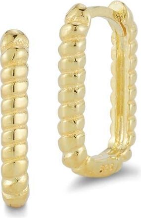 Glaze Jewelry Textured Oval Hoop Earrings in Gold at Nordstrom Rack